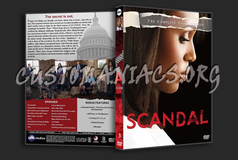 Scandal - The Complete Series (spanning spine) dvd cover