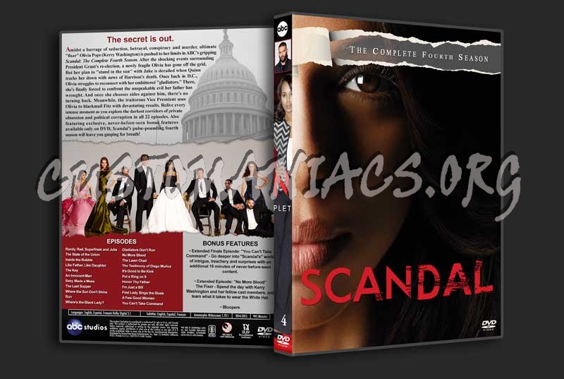 Scandal - The Complete Series (spanning spine) dvd cover