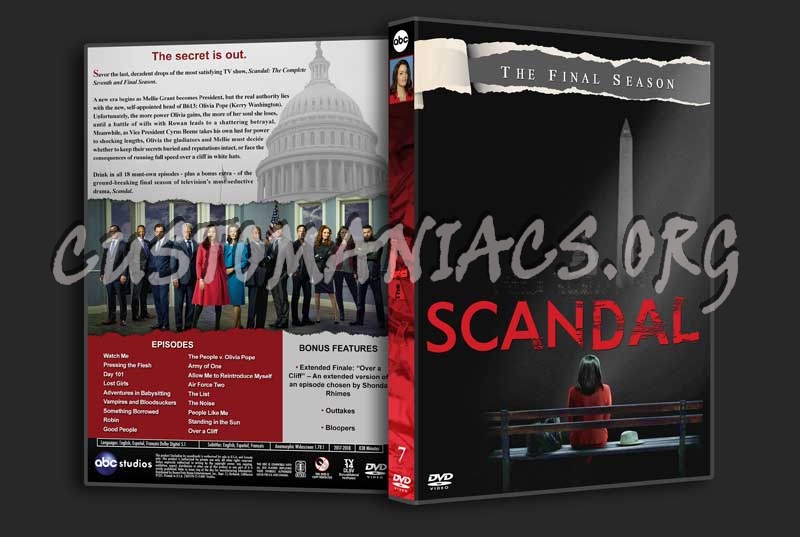 Scandal - The Complete Series (spanning spine) dvd cover