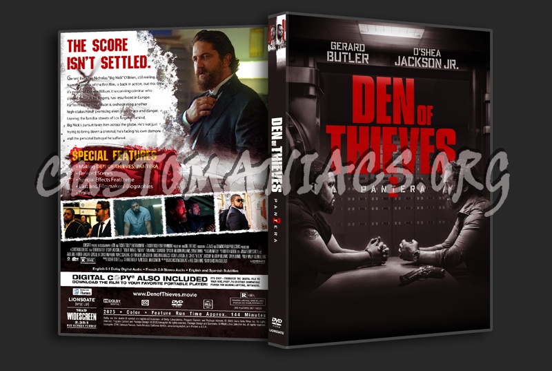 Den of Thieves 2: Pantera dvd cover