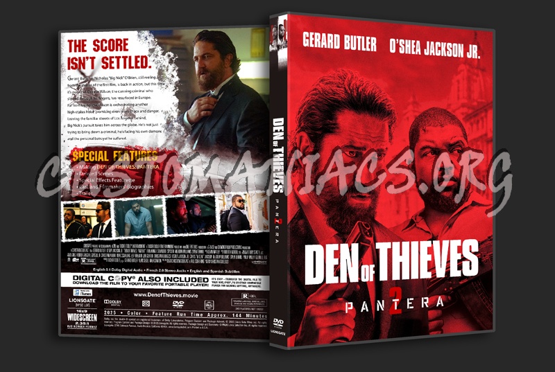 Den of Thieves 2: Pantera dvd cover