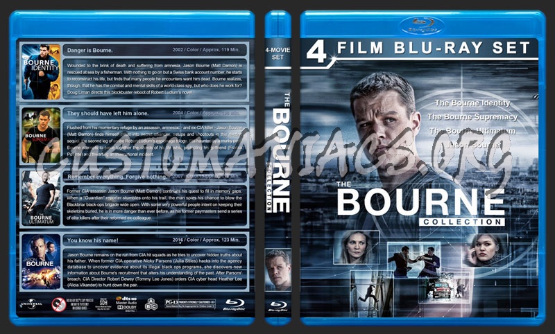 The Bourne Collection blu-ray cover