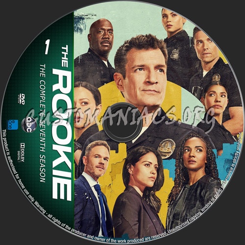 The Rookie Season 7 dvd label