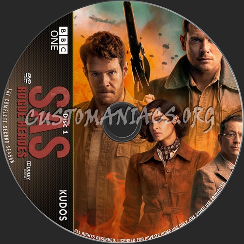 SAS Rogue Heroes Season 2 dvd label