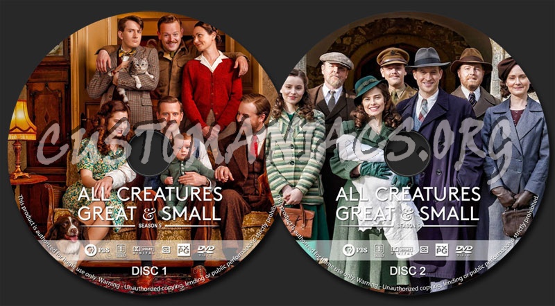 All Creatures Great & Small - Season 5 dvd label