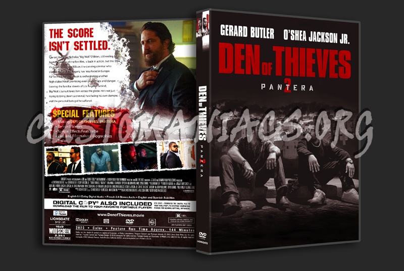 Den of Thieves 2: Pantera dvd cover