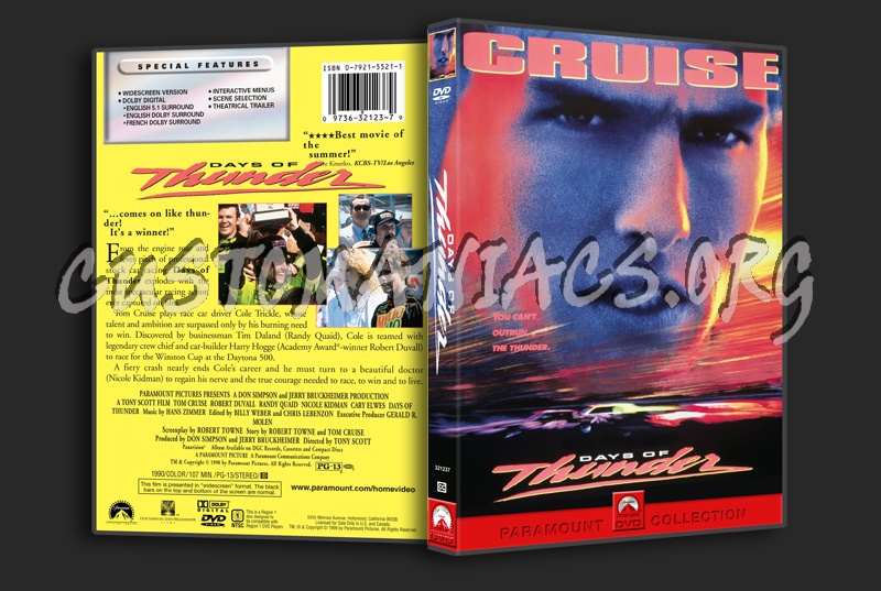 Days of Thunder dvd cover