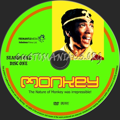 Monkey Season 1 dvd label