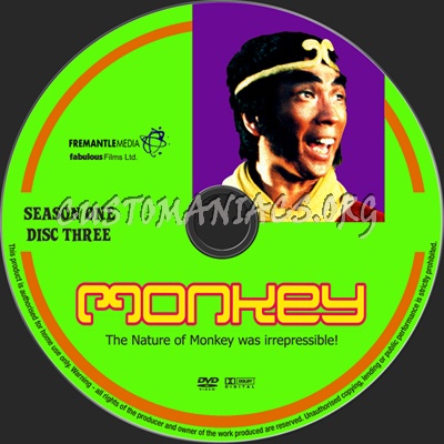 Monkey Season 1 dvd label