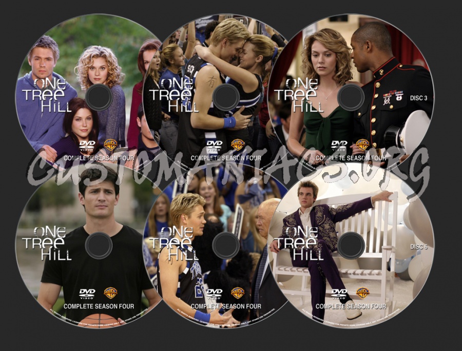 One Tree Hill Season 4 dvd label