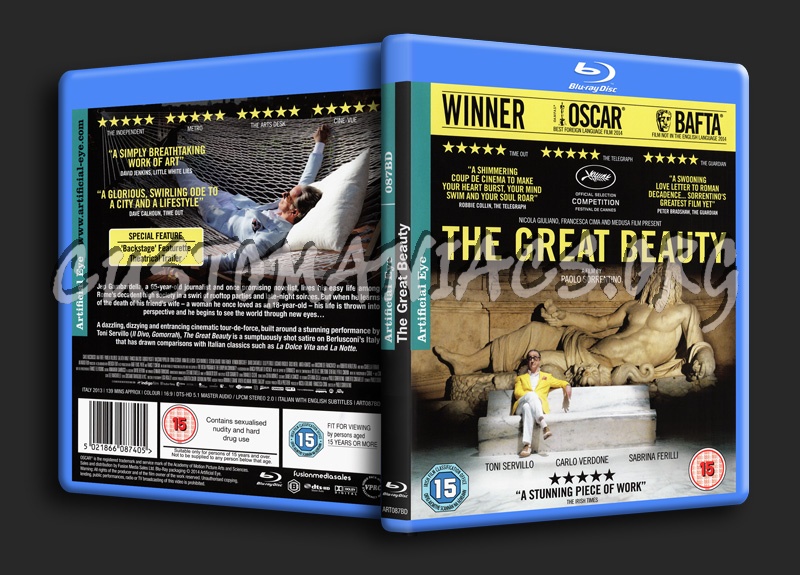 The Great Beauty blu-ray cover