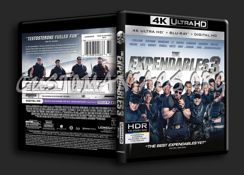 The Expendables 3 4K blu-ray cover