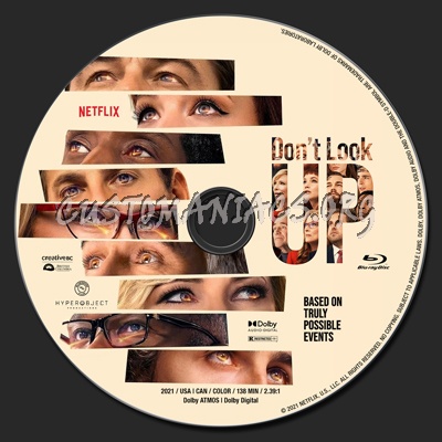 Don't Look Up blu-ray label