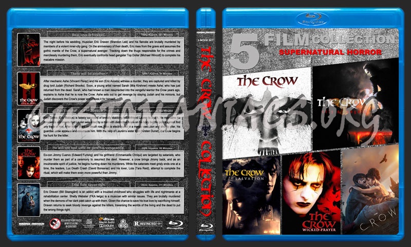 The Crow Collection blu-ray cover