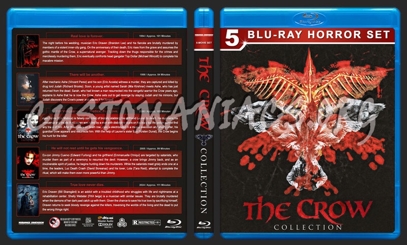 The Crow Collection blu-ray cover