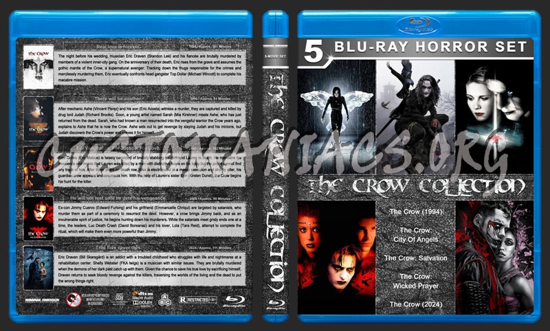 The Crow Collection blu-ray cover