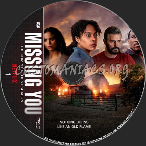 Missing You Season 1 dvd label