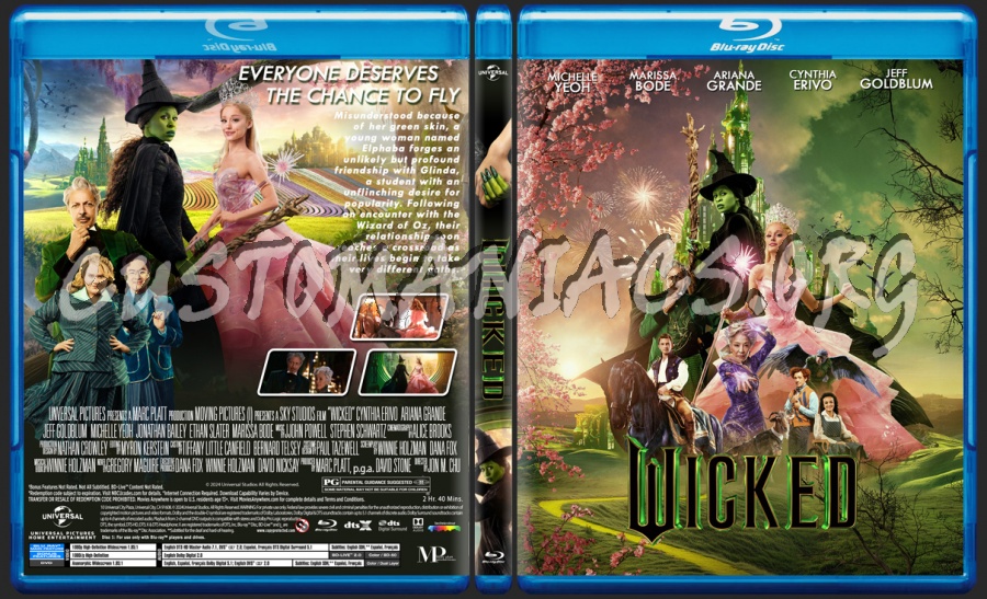 Wicked blu-ray cover