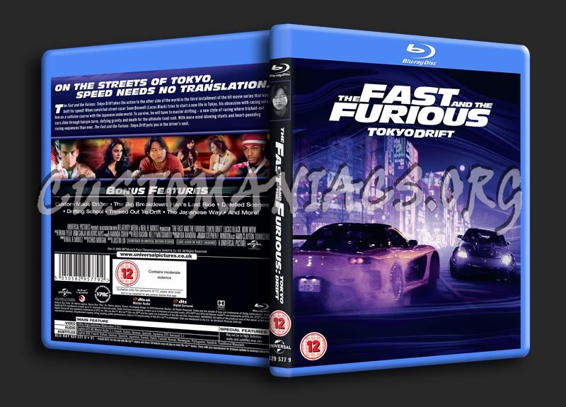 The Fast & The Furious Tokyo Drift blu-ray cover