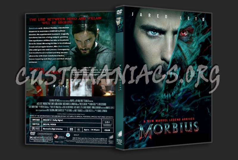 Morbius dvd cover