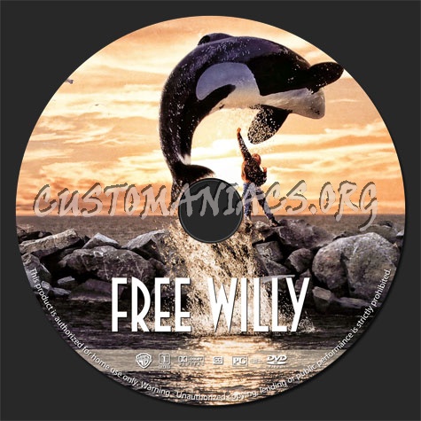 Free Willy (1993) dvd label