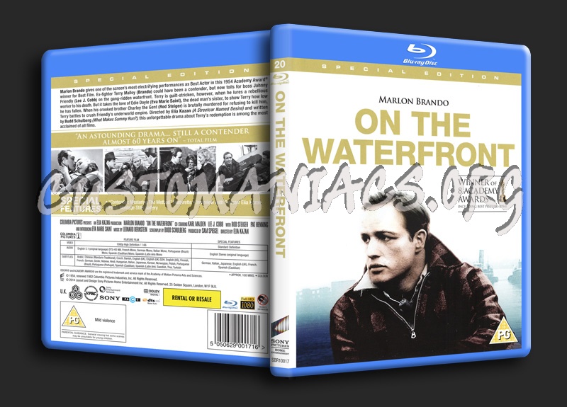 On The Waterfront blu-ray cover