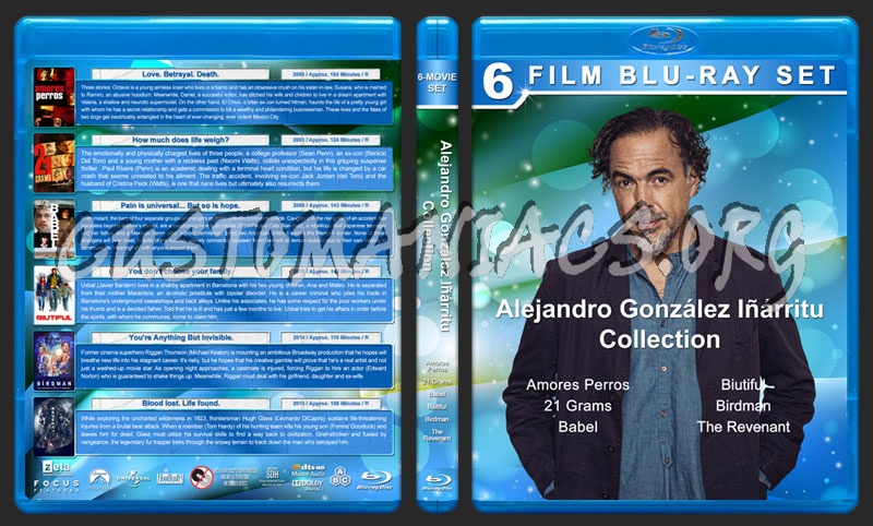 Alejandro Gonzlez Irritu Collection-6 blu-ray cover