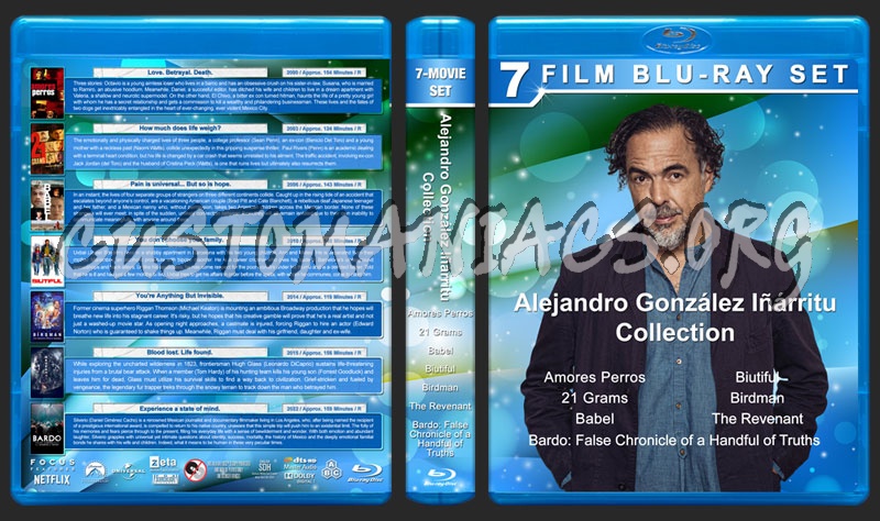 Alejandro Gonzlez Irritu Collection-7 blu-ray cover