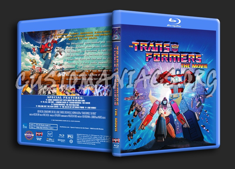 Transformers - The Movie (1986) blu-ray cover