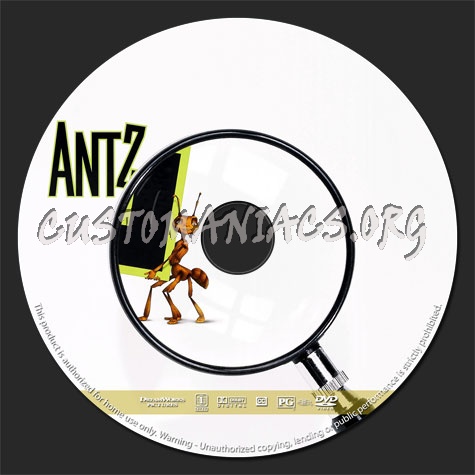 Antz (1998) dvd label