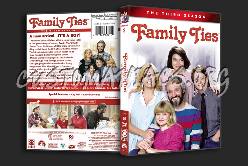 Family Ties Season 3 dvd cover