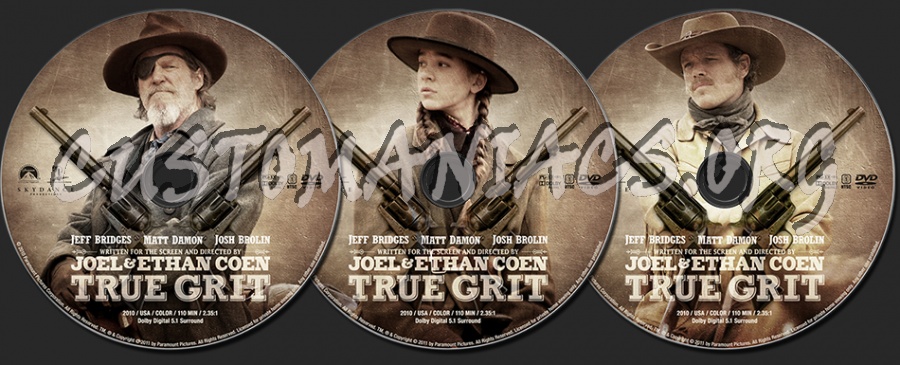 True Grit dvd label