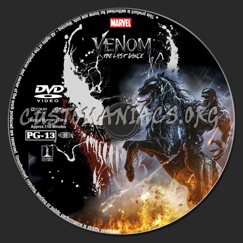 Venom: The Last Dance dvd label