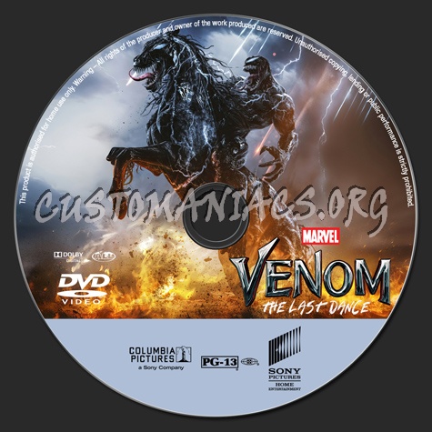 Venom: The Last Dance dvd label