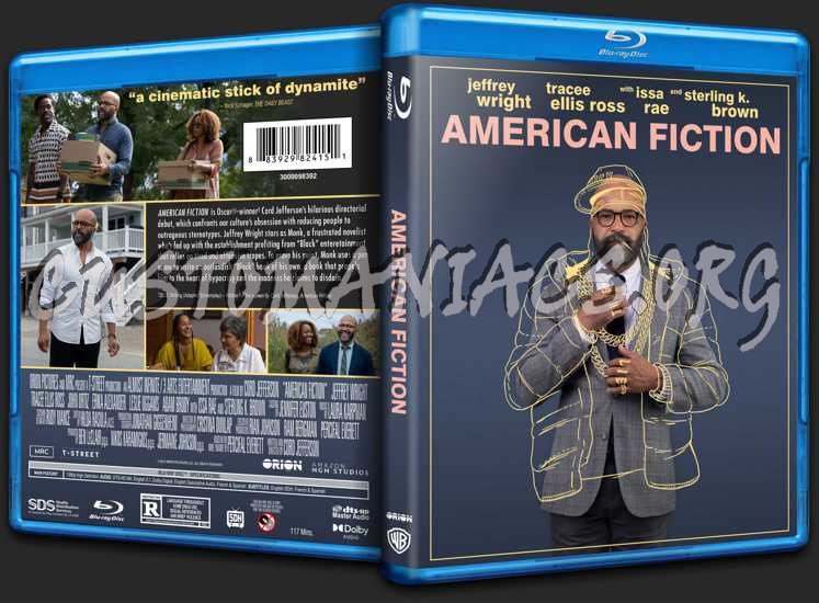 American Fiction (2023) blu-ray cover