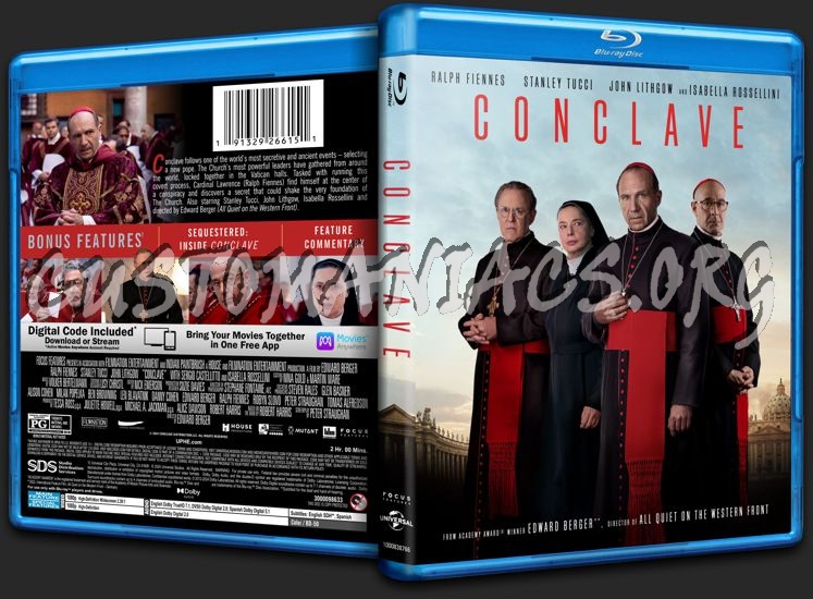 Conclave (2024) blu-ray cover