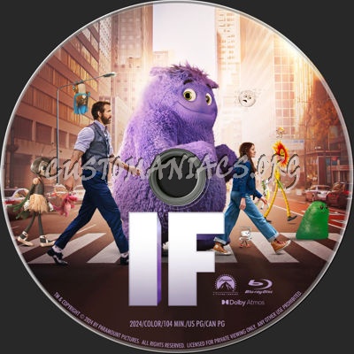 If (2024) blu-ray label