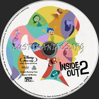 Inside Out 2 (2024) blu-ray label