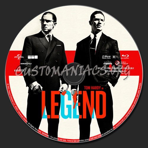 Legend (2015) blu-ray label