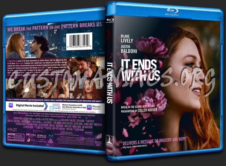 It Ends With Us (2024) blu-ray cover