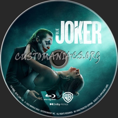 Joker: Folie A Deux (2024) blu-ray label