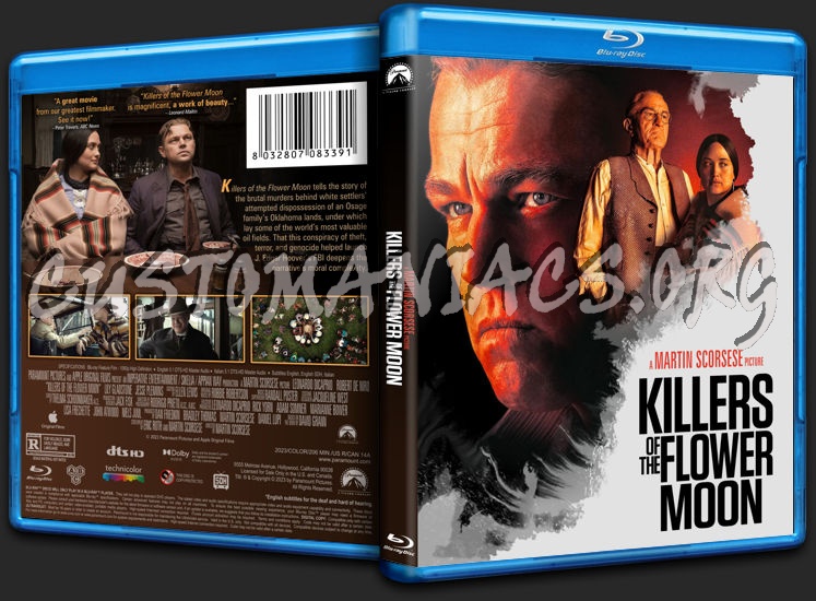 Killers of the Flower Moon (2023) blu-ray cover