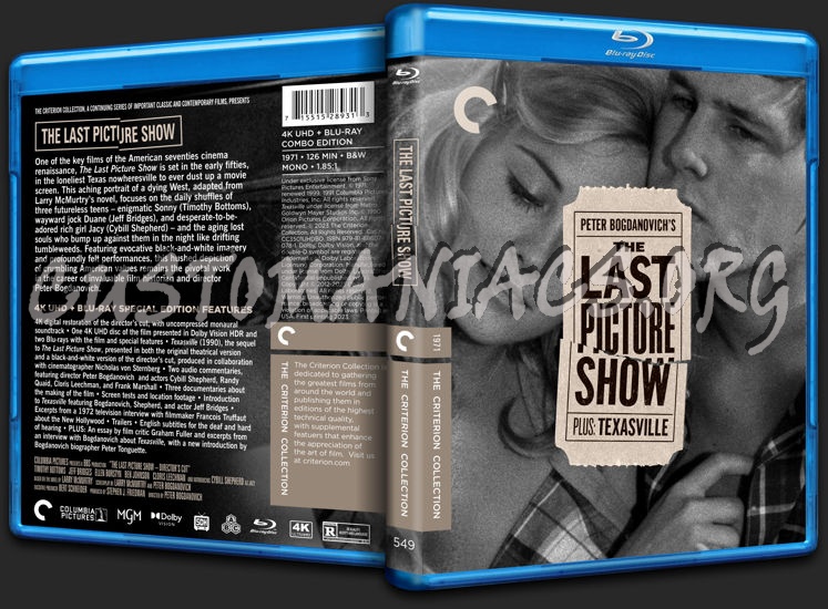 549 - The Last Picture Show (1971) blu-ray cover