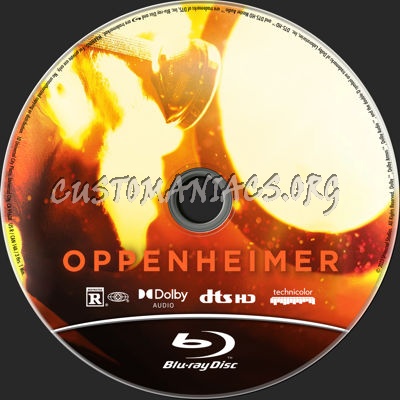 Oppenheimer (2023) blu-ray label