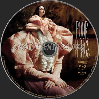 Poor Things (2023) blu-ray label