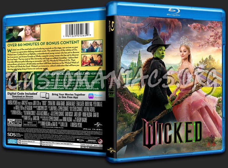 Wicked (2024) blu-ray cover