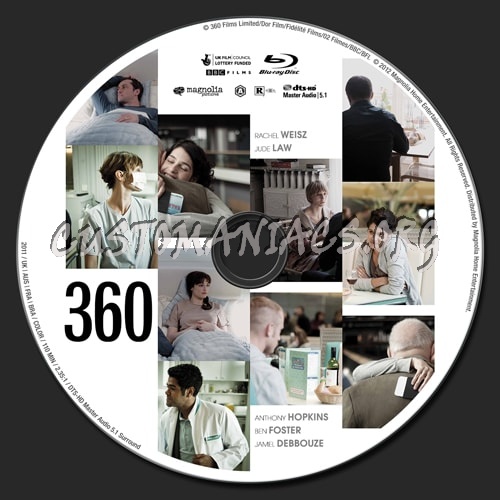 360 (2011) blu-ray label