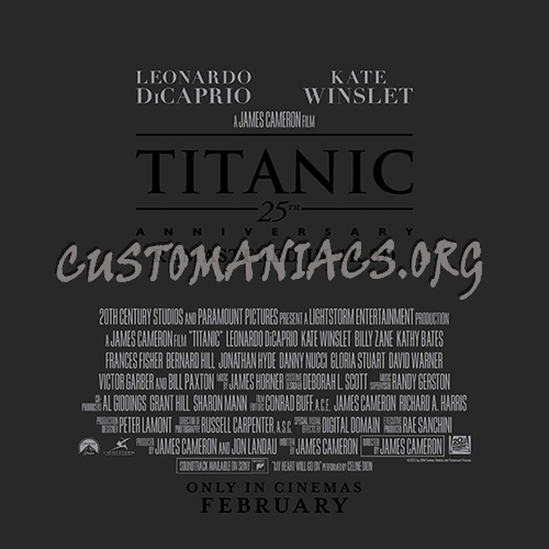 Titanic (1997) 2023 25th Anniversary Poster Text 