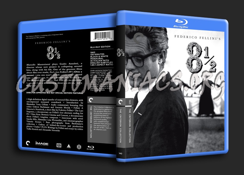 140 - 8 1/2 (Eight and a Half) blu-ray cover