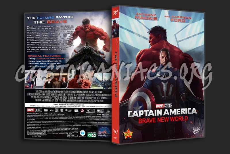 Captain America: Brave New World dvd cover